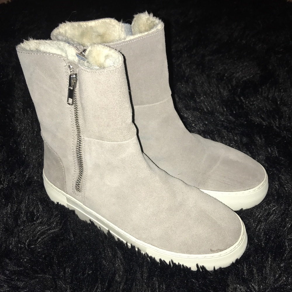 Steve Madden zip platform boots